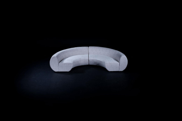 Semicircular Upholstered Sofa U-shape Couch Living room Furnishings Modern Sofa