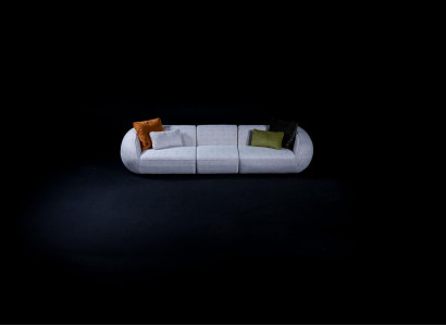 Upholstered Sofa Large Five Seater Living room Couch Modern Textile Furniture