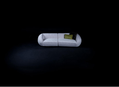 Gray Living room Upholstery Sofa Modern Textile Couches Luxury Furniture Couch