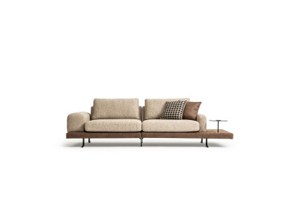 Four-seater storage area Living room Upholstered sofa Textile couch Modern style