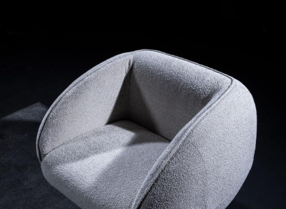 Textile Armchair 1 Seater Upholstered Armchair Modern Design Luxury Living room
