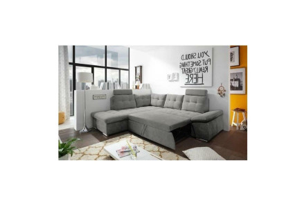Design Corner sofa L-shape Sofa Couch Bed function Upholstery Sofa bed Textile
