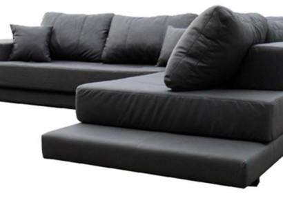 Design Esk Corner sofa L-shape Modern Sofas Leather sofa Couch Living landscape
