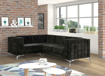 L-shape Couch Living landscape Corner sofa Suite Modern Design Sofa Textile Fabric new