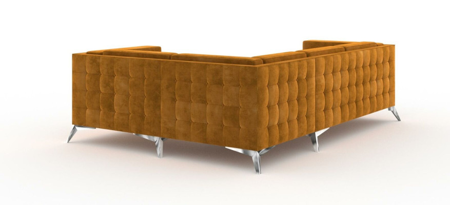 Corner sofa L-shape Designer Sofa Couch Upholstery Seat Suite Fabric Living landscape