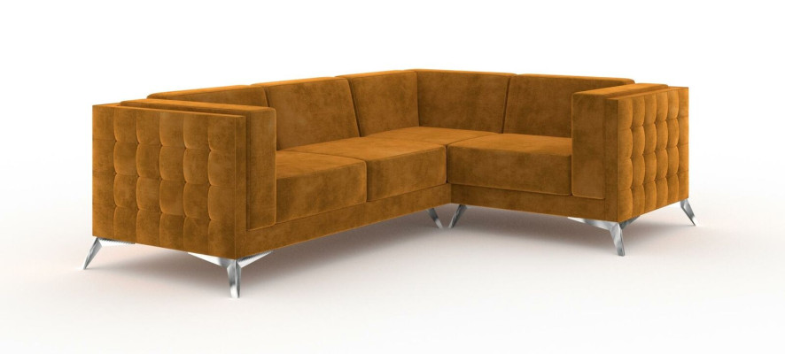 Corner sofa L-shape Designer Sofa Couch Upholstery Seat Suite Fabric Living landscape