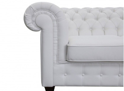 Chesterfield 3+1 Leather Sofa Sofa bed Bed function Leather Couch Sofa set Sofa