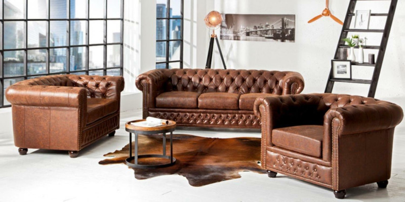 Sofa set 3+2+1 Seater Set Relax Design Sofas Upholstery Couches Leather