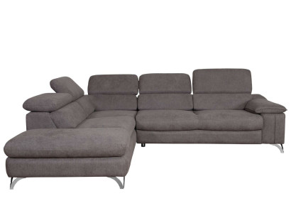Design Corner sofa L-shape Bed function Couch Leather Textile Sofa Multifunction