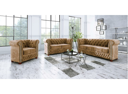 Chesterfield Sofa set 3+2 Seater Sofa Seat Couch Upholstery Suite Couches