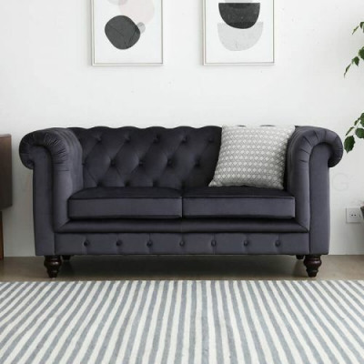 Sofa Luxury Textile Chesterfield Couch Sofas Upholstery 2 Seater Two-seater