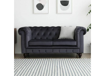 Sofa Luxury Textile Chesterfield Couch Sofas Upholstery 2 Seater Two-seater