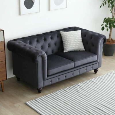 Sofa Luxury Textile Chesterfield Couch Sofas Upholstery 2 Seater Two-seater