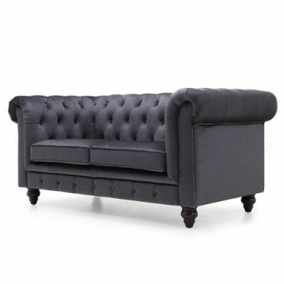 Sofa Luxury Textile Chesterfield Couch Sofas Upholstery 2 Seater Two-seater