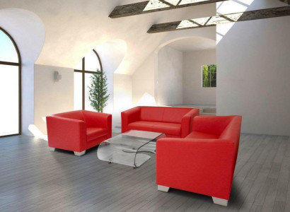 Sofa set 3+2+1 Seater Set Design Sofas Upholstery Relax Leather Couches