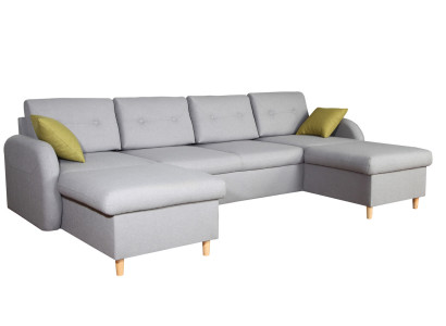 Living landscape Corner sofa Fabric U-shape Bed function Couch Design Decoration Upholstery