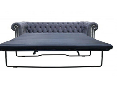 Chesterfield 3 Seater Bed function Sofa Couch Upholstery Suite Couches Sleep