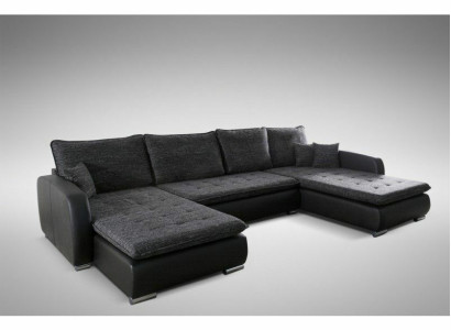 Design Corner sofa Sofa Elena Bed function Couch Upholstery Seat Corner Sofas XXL new