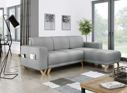 Design Corner sofa L-shape Sofa Couch Bed function Sofa bed Upholstery Textile