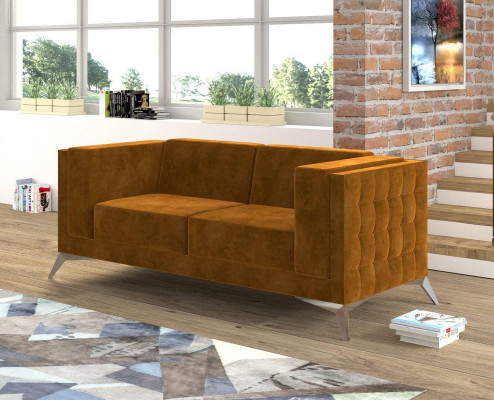 Two-seater 2 Seater Chesterfield Upholstery Couch Fabric Couches Sofa Seat Suite