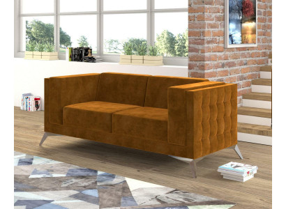 Two-seater 2 Seater Chesterfield Upholstery Couch Fabric Couches Sofa Seat Suite