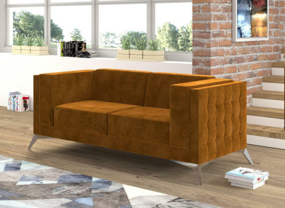 Two-seater 2 Seater Chesterfield Upholstery Couch Fabric Couches Sofa Seat Suite