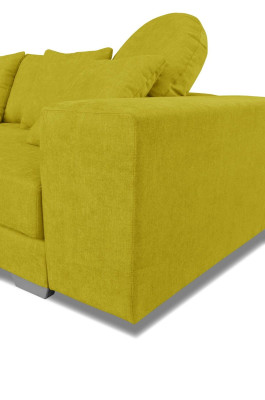 Yellow Corner sofa Corner sofa Corner suite Upholstery Sofa Couches Sofas Living landscape