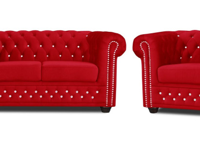 Sofa set 2+1 Seater Sofas Couch Upholstery Blue e Classic Couches Suite