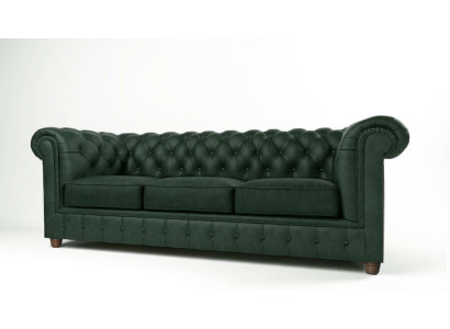 Chesterfield Couch Sofa Upholstery 3 Seater Couches Seat Suite Sofas Green