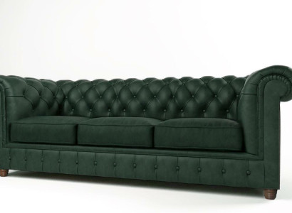 Chesterfield Couch Sofa Upholstery 3 Seater Couches Seat Suite Sofas Green