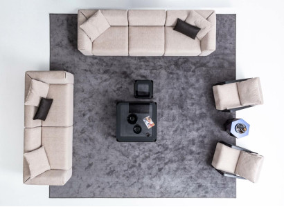 Modern sofa set five seater three seater corner sofa set fabric set