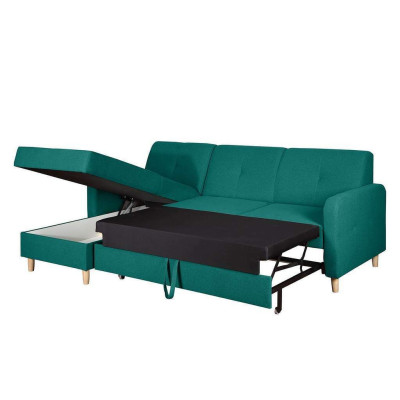 Sofa bed design corner sofa L-shape bed couch textile sofas fabric sleep function