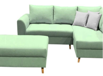 Corner sofa L-shape Sofa Couch Upholstery Sofas Living landscape Fabric sofa Stool