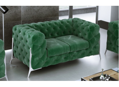 Chesterfield Couch 2 Seater Upholstery Seat Fabric Textile Couches Leather Sofas Sofa