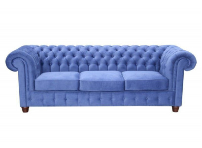Design classic Chesterfield Big XXL 3 Seater Couch Leather Textile Sofas Couches
