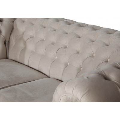 Design Classic 3 Seater Chesterfield Big XXL Couch Leather Textile Sofas Immediately