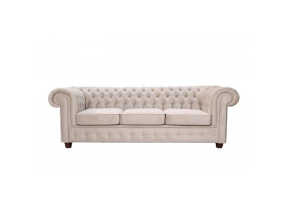Design Classic 3 Seater Chesterfield Big XXL Couch Leather Textile Sofas Immediately