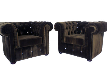Armchair COUCH SOFA TELEVISION CHAIR LOUNGE Upholstery CHEF Office SWIVEL CHAIR CHESTER 13