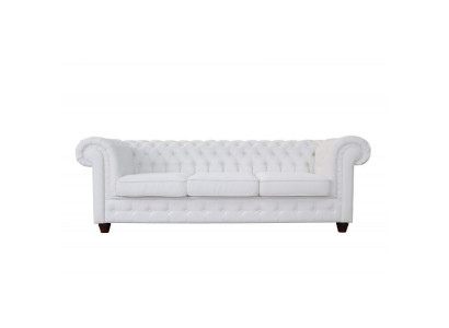 Design Classic Chesterfield Big XXL Couch Leather Textile Sofas Couches 3 Seater