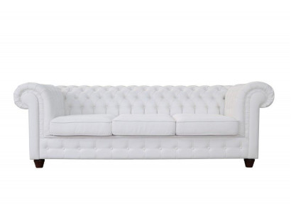 Design Classic Chesterfield Big XXL Couch Leather Textile Sofas Couches 3 Seater