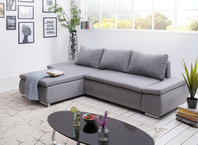 Sofa bed Design Corner sofa L-shape Bed function Couch Textile Sofas Fabric