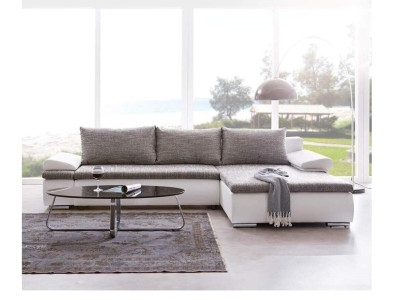 Design Corner sofa Sofa bed Bed function Couch Leather Textile Upholstery Sofas Fabric