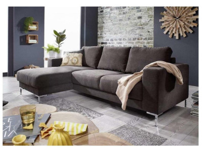Living landscape L-shape Corner sofa Couch Design Upholstery Textile Suite Sofa