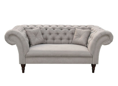 new 2 Seater Chesterfield Upholstery Couch Fabric Couches Sofa Seat Suite