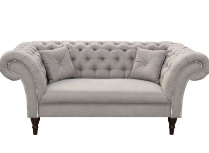 new 2 Seater Chesterfield Upholstery Couch Fabric Couches Sofa Seat Suite