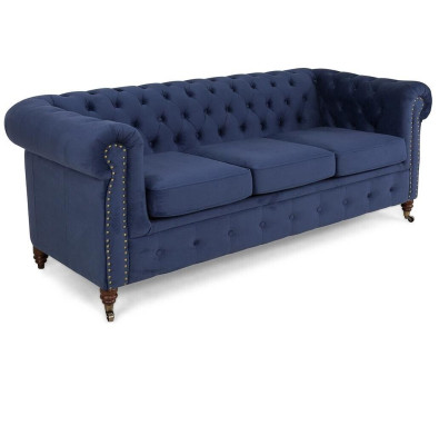 Chesterfield 3 Seater Couch Upholstery Couches Seat Living room Sofa Three-seater new
