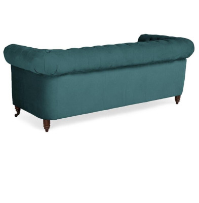 Classic Chesterfield Furniture Three Seater Couch Textile Sofa Elegant Design