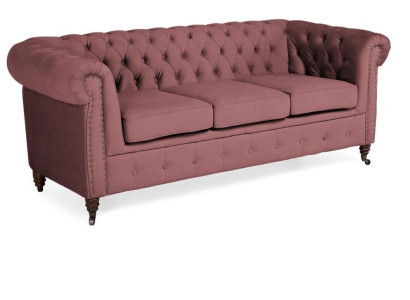 Classic Furniture Chesterfield 3 Seater Couch Textile Fabric Sofa Noble Design new