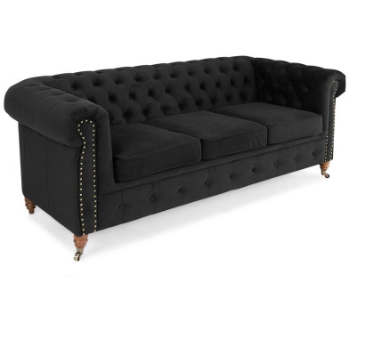 Chesterfield 3 Seater Couch Textile Fabric Sofa Noble Design Classic Furniture new