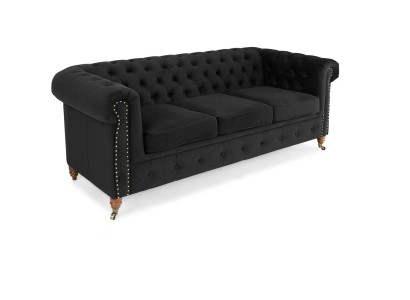 Chesterfield 3 Seater Sofa Office Couch with Bed function Sofas Couches Three-seater
